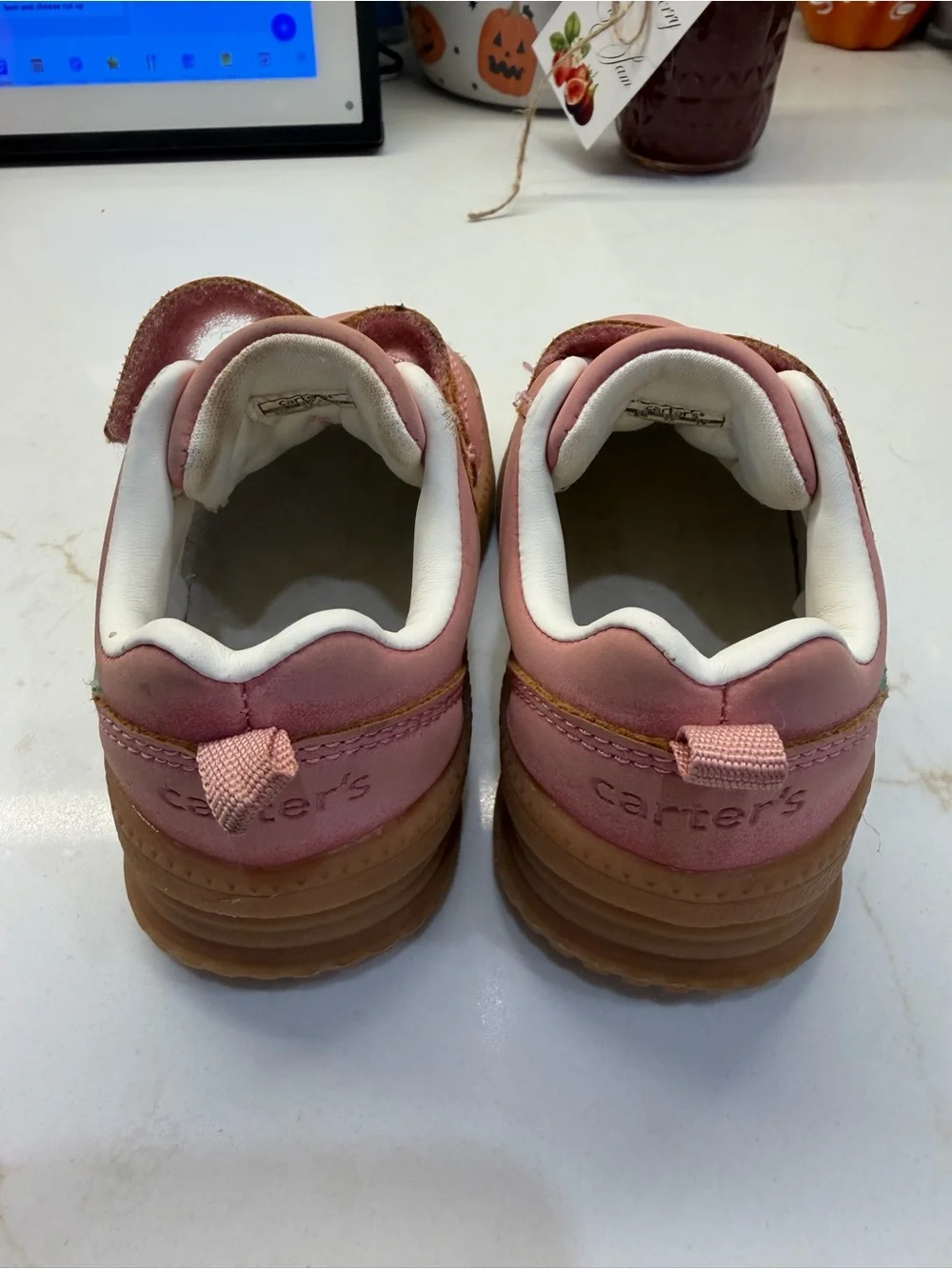 Carter's Pink Toddler Hook-and-Loop Sneakers